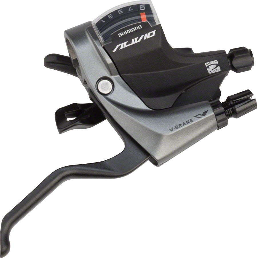 Shimano Levier de frein et de vitesse, ST-M4000 | ALIVIO | DROIT | 9-vitesses | 2050MM
