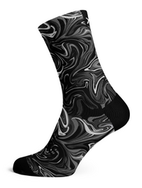 Bas SOX mi-mollet, coloris Marbre Noir