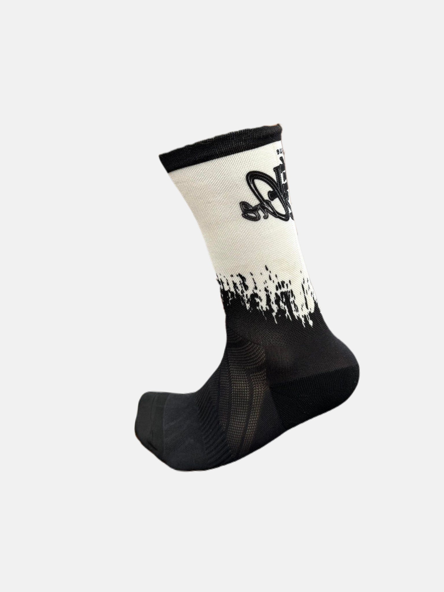 Bas Sox Mi Mollet - Velozone, coloris Noir/Blanc