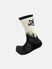 Bas Sox Mi Mollet - Velozone, coloris Noir/Blanc