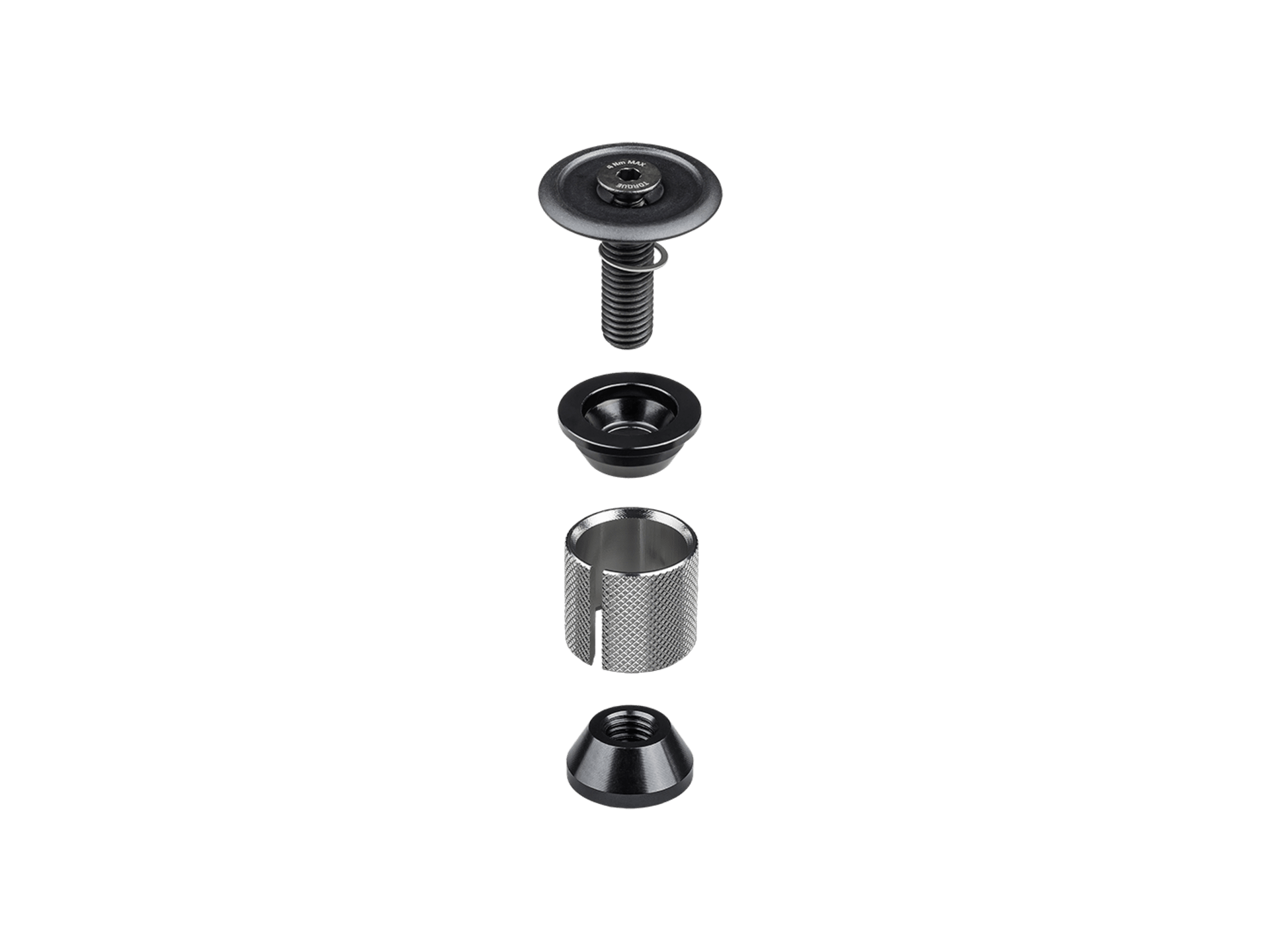 Bontrager Bouchon d'extension et capuchon supérieur, détail produit