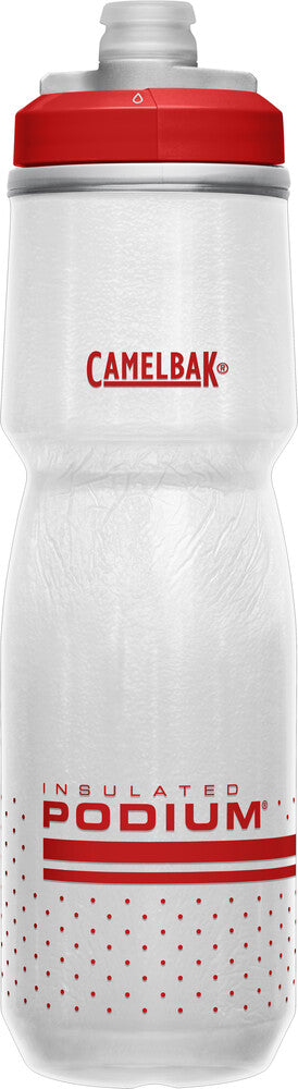 Bidon Podium Chill 24 oz -710 ml, coloris Rouge Fiery/Blanc