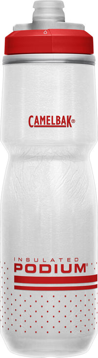 Bidon Podium Chill 24 oz -710 ml, coloris Rouge Fiery/Blanc