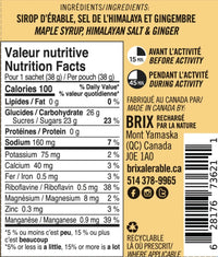 Brix - Érable 38g, contenu