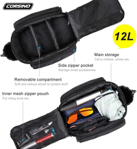CORSINO SPORT Adventure 12L - Trunk Cargo Bike Bag, contenu
