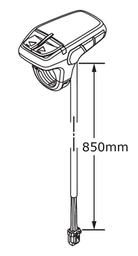 DISPLAY A YAMAHA 850mm Cable E-Bike, écran de contrôle