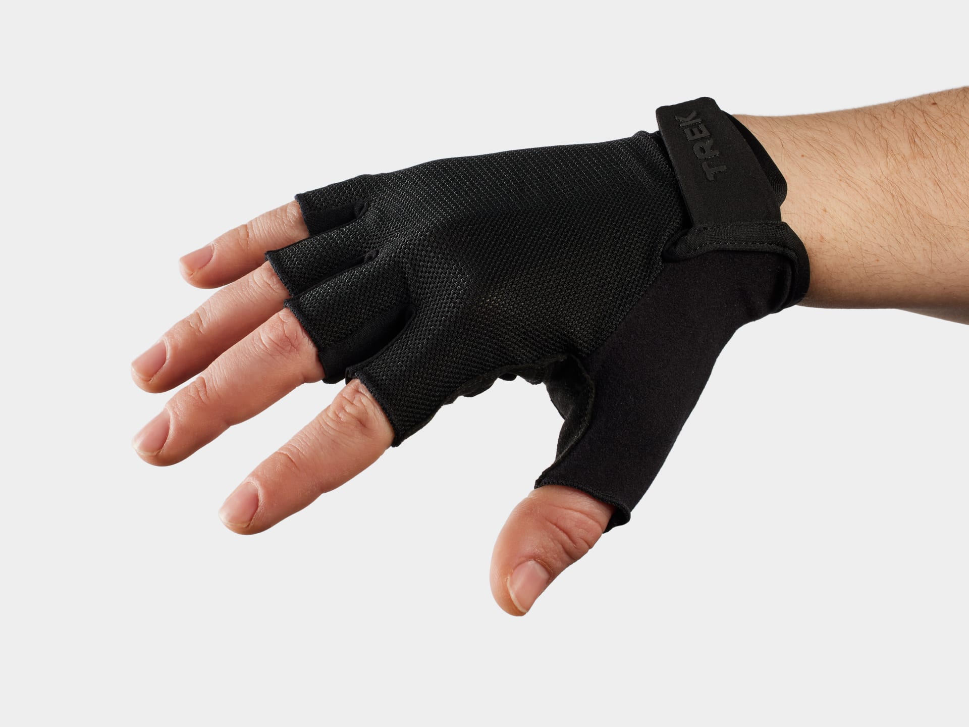 Gants unisexes pour cycliste Solstice Gel de Trek, coloris Noir