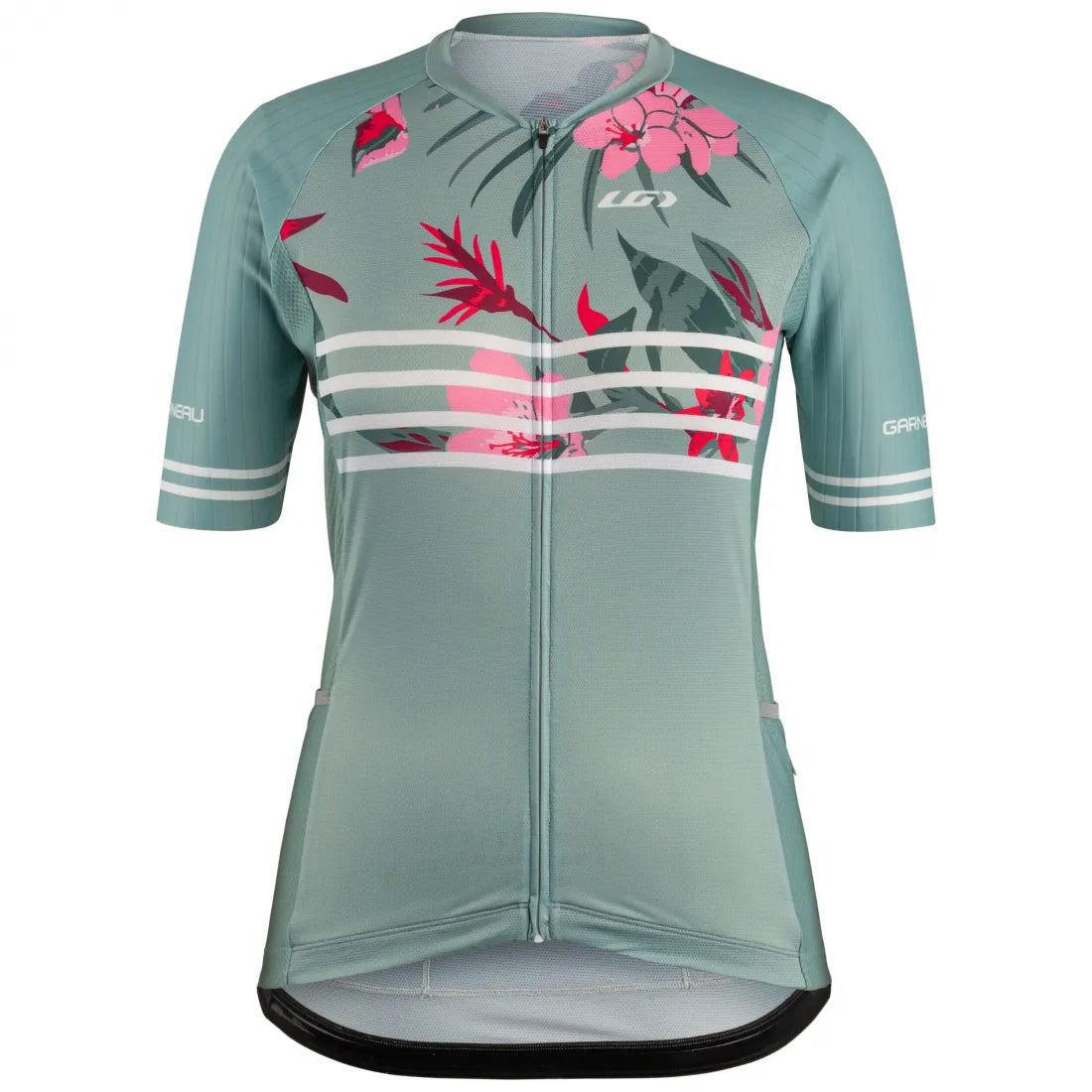 Maillot Garneau District Femme, coloris Green Grey Flowers