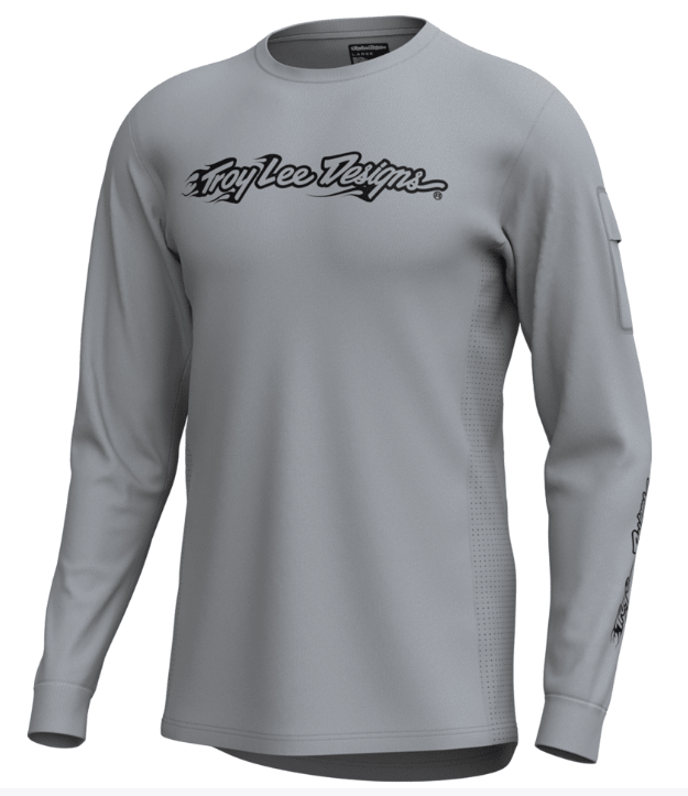 Maillot long Ruckus ride tee, coloris Burn out mist