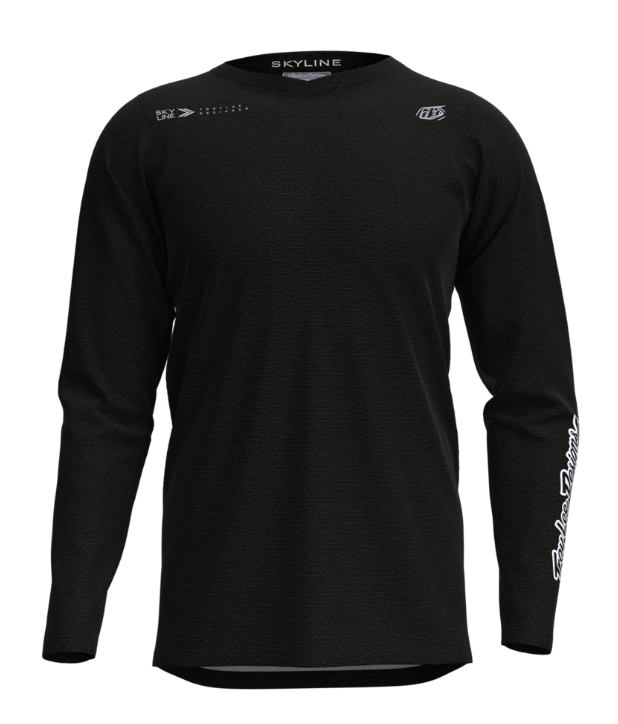 Maillot Troy Lee Design MTB Skyline LS, coloris Mono Black