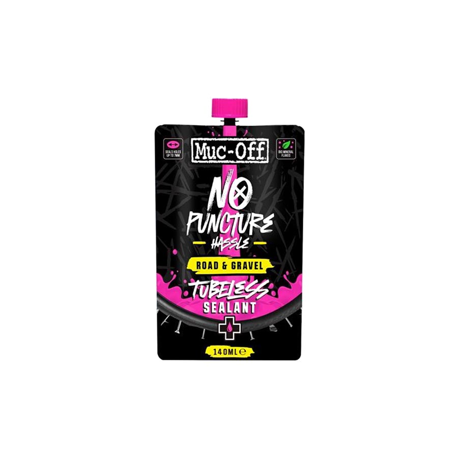 Muc-Off Scellant Route et Gravel pneu sans chambre à air, 140ml, accessoire