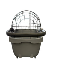 Panier vélo pour chien Newlooxs Clipper MIK en plastique recyclé pour porte-bagage arrière, vue de face