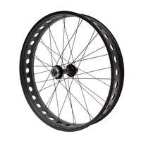 Roue noir pour fat bike 26 pouces, détail produit