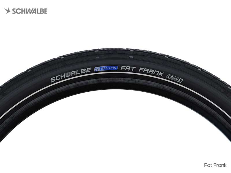 Pneu SCHWALBE Fat Frank 26 X 2.35 Noir Reflexion, vue de profil