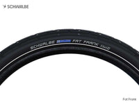 Pneu SCHWALBE Fat Frank 26 X 2.35 Noir Reflexion, vue de profil