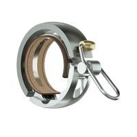 Sonnette Knog Oi Luxe, coloris Argent - 23.8-31.8