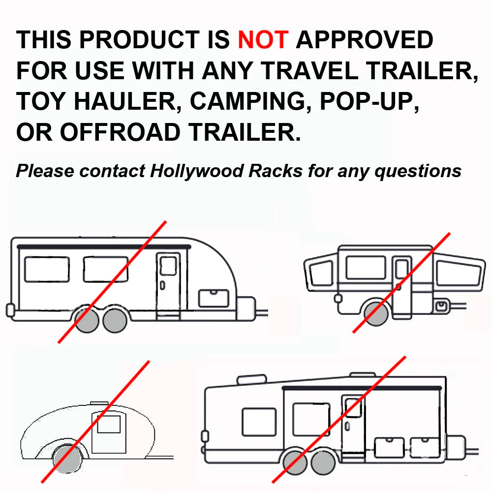 Hollywood SUPPORT POUR VÉLOS ÉLECTRIQUES RV RIDER, contenu