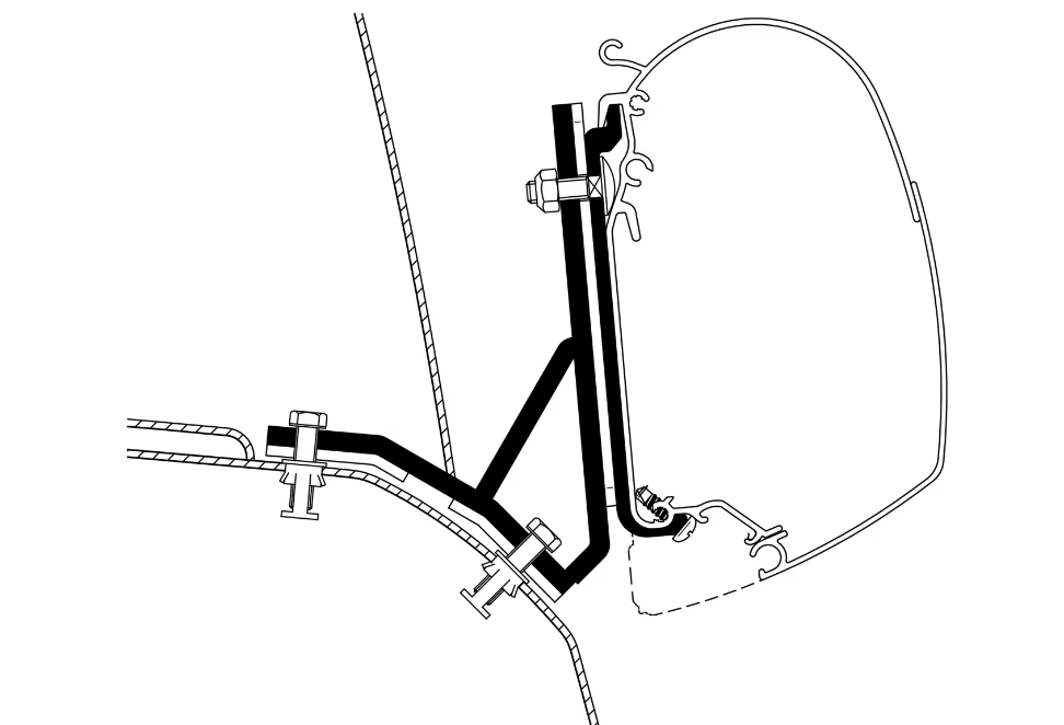 Thule Adapter 308960 Ducato Iveco Serie 5, détail produit