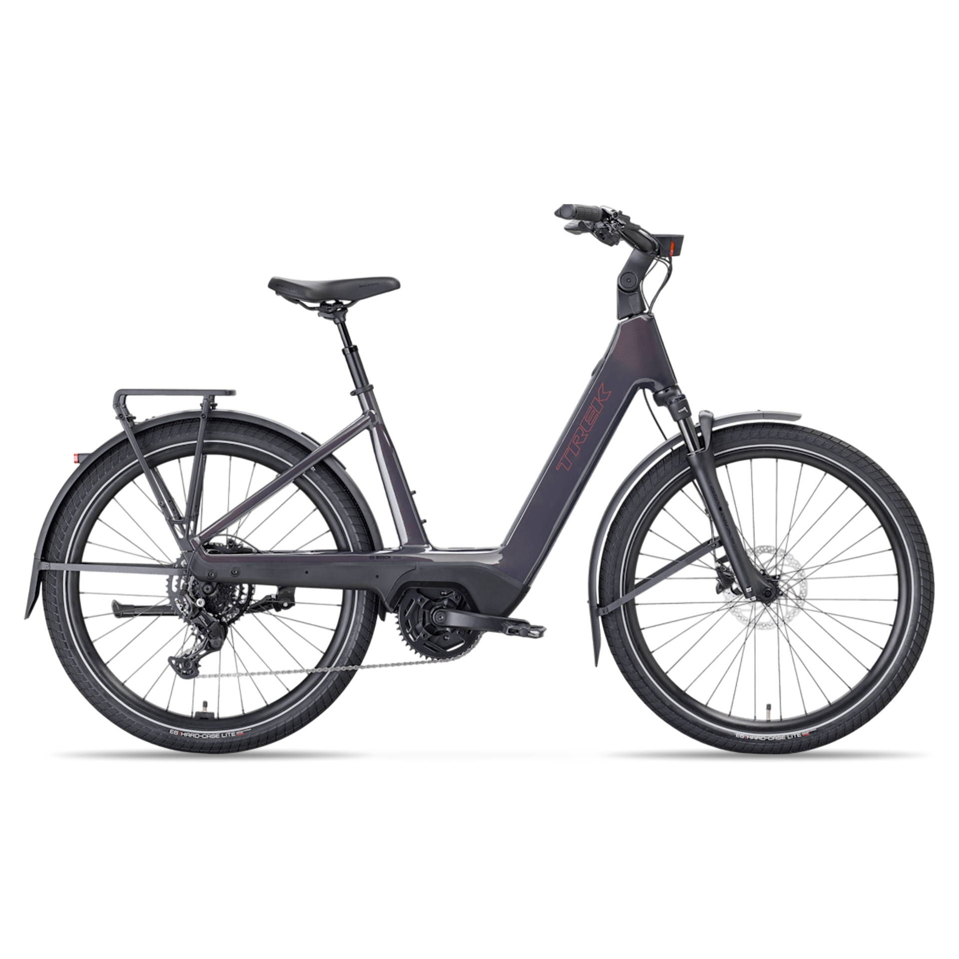 Vélo hybride électrique Trek Charter+ 4 Lowstep 2027, vue d'ensemble