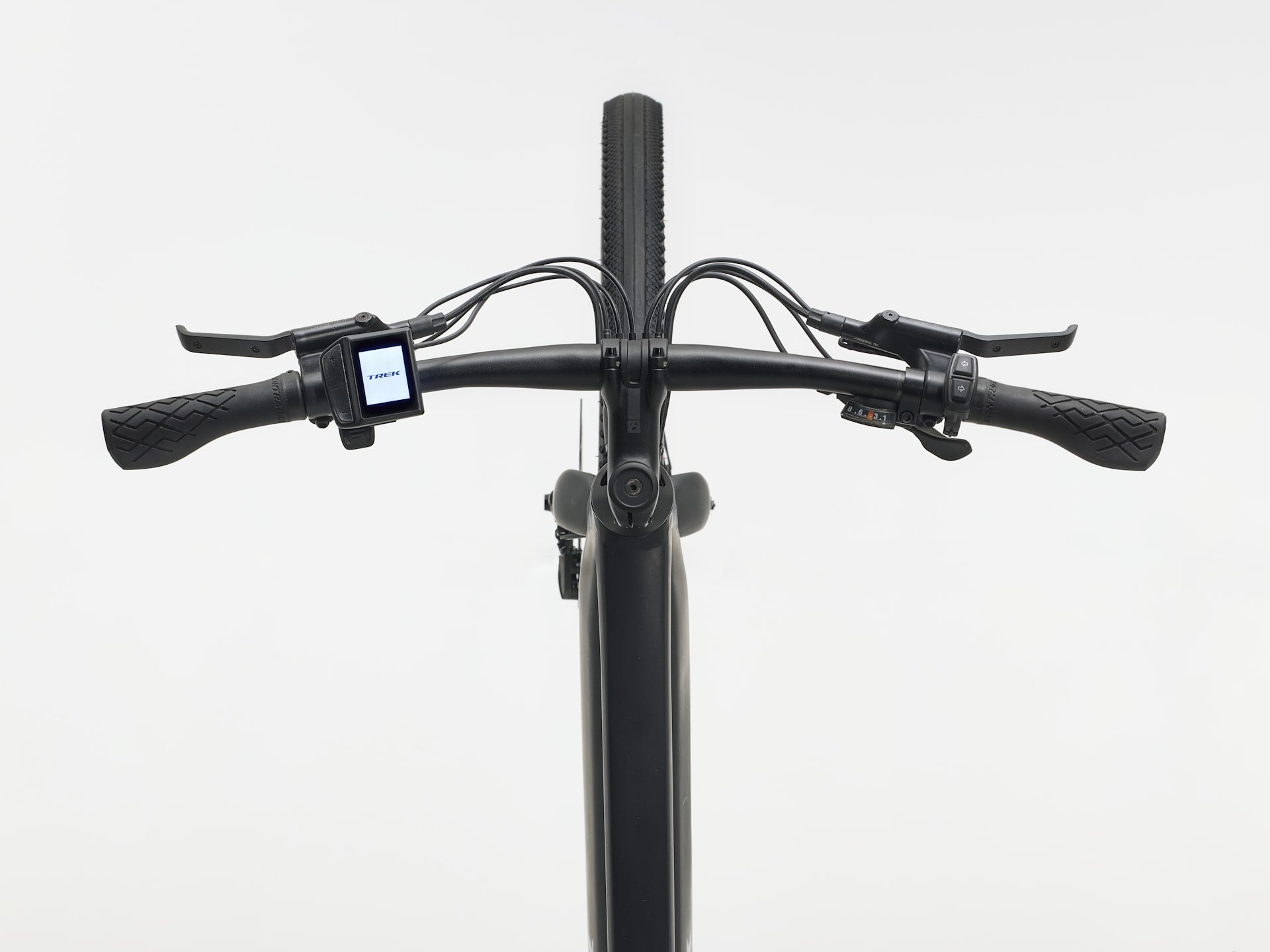 Trek FX + 1 Stepover, cockpit