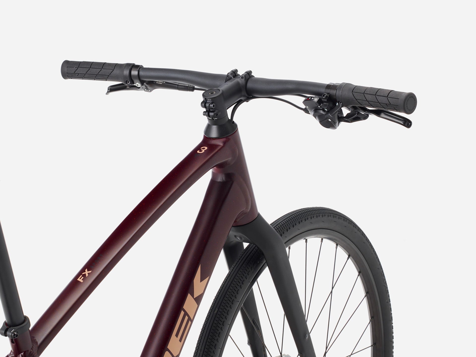 Trek FX Sport AL 3, guidon et potence