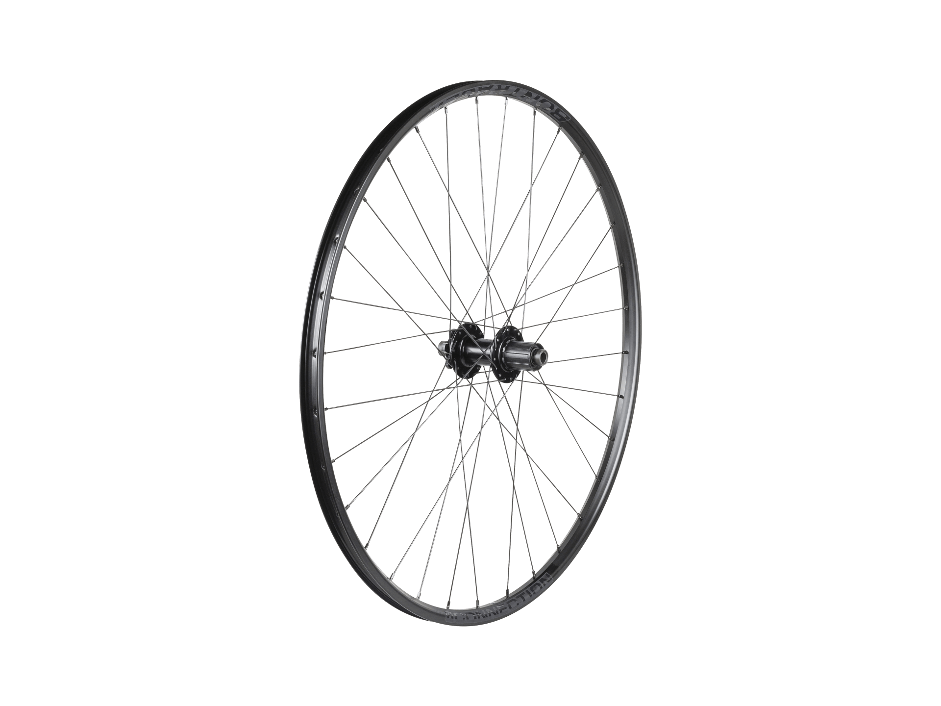 Trek Roue VTT Bontrager Connection Boost à axe traversant et disque 6 boulons 29 pouces, vue de face