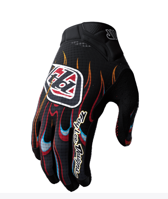 Troy Lee Design GANT AIR JEUNESSE MONO, coloris Noir torche / rouge