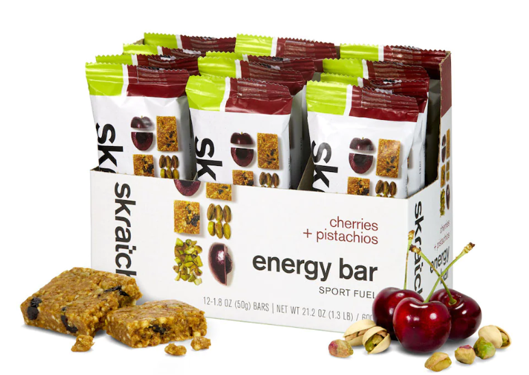 Barre énergique Skratch Labs, coloris Cerises & Pistaches