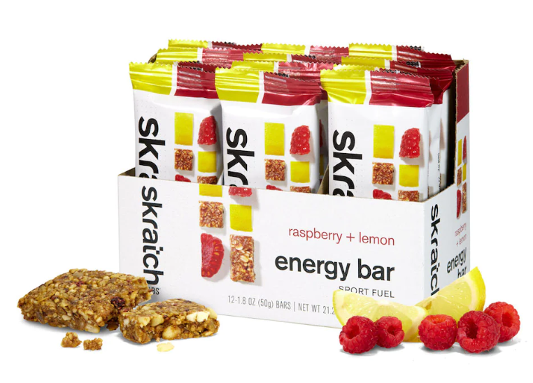 Barre énergique Skratch Labs, coloris Framboises et citron