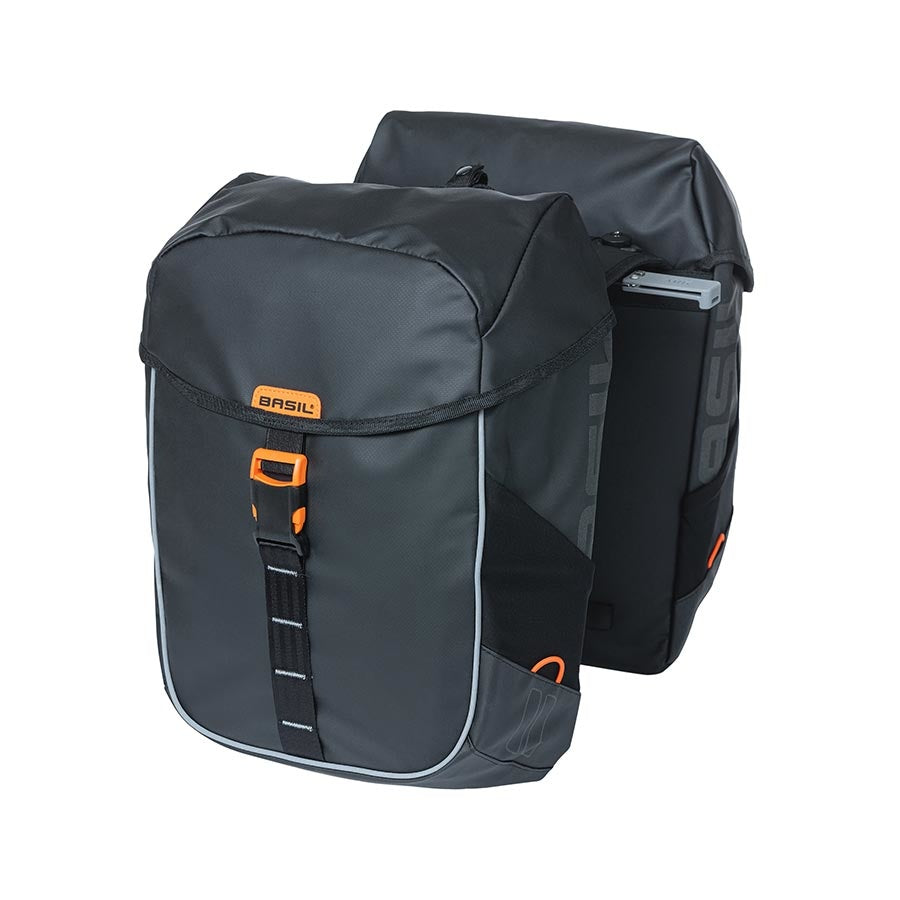 Sacoche Basil Miles MIK 34L Noir/Orange, produit