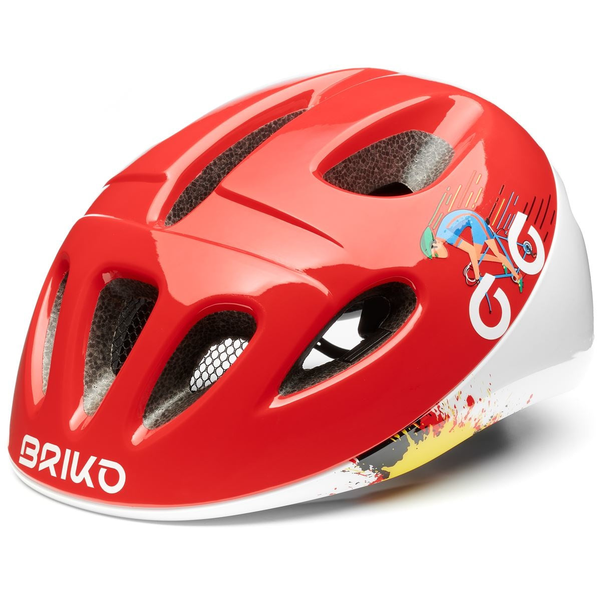 Briko Fury Jr., coloris Rouge Shiny/Blanc