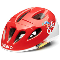 Briko Fury Jr., coloris Rouge Shiny/Blanc