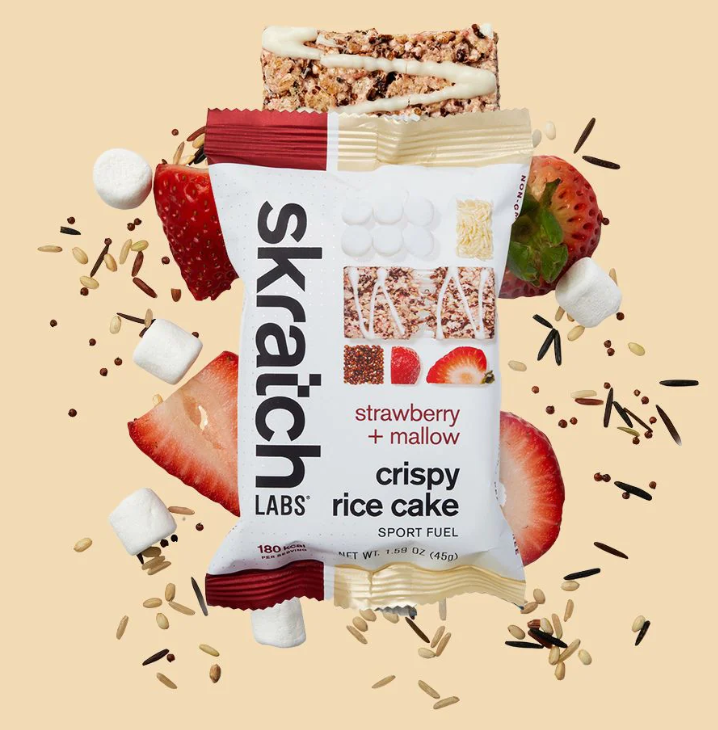 Gâteau de riz croustillant Skratch, coloris Fraise Guimauve