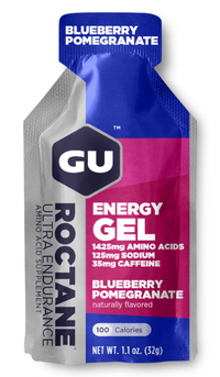 Gel GU Roctane Énergy, coloris Blueberry pomegranate