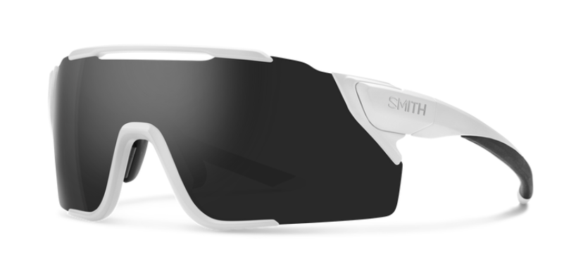 Lunettes Smith Attack, coloris Blanc mat + lentille noire Chromapop