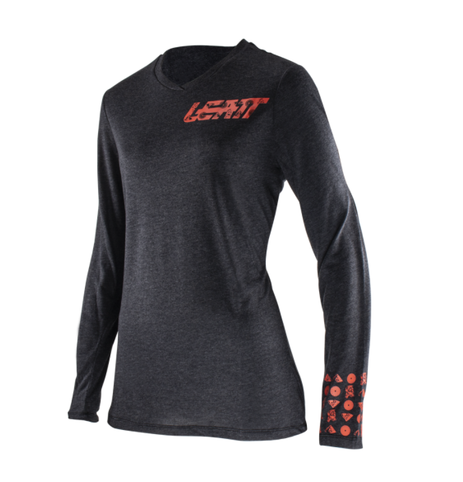 Maillot long MTB Leatt Gravity 2.0, trois-quarts avant