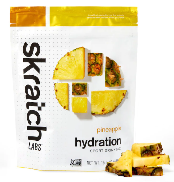 Mélange de boisson d'hydratation pour sport Skratch Lab 440g, coloris Ananas