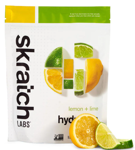 Mélange de boisson d'hydratation pour sport Skratch Lab 440g, coloris Citron & lime