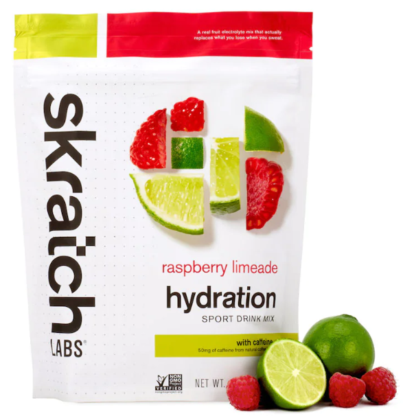 Mélange de boisson d'hydratation pour sport Skratch Lab 440g, coloris Framboise-Lime