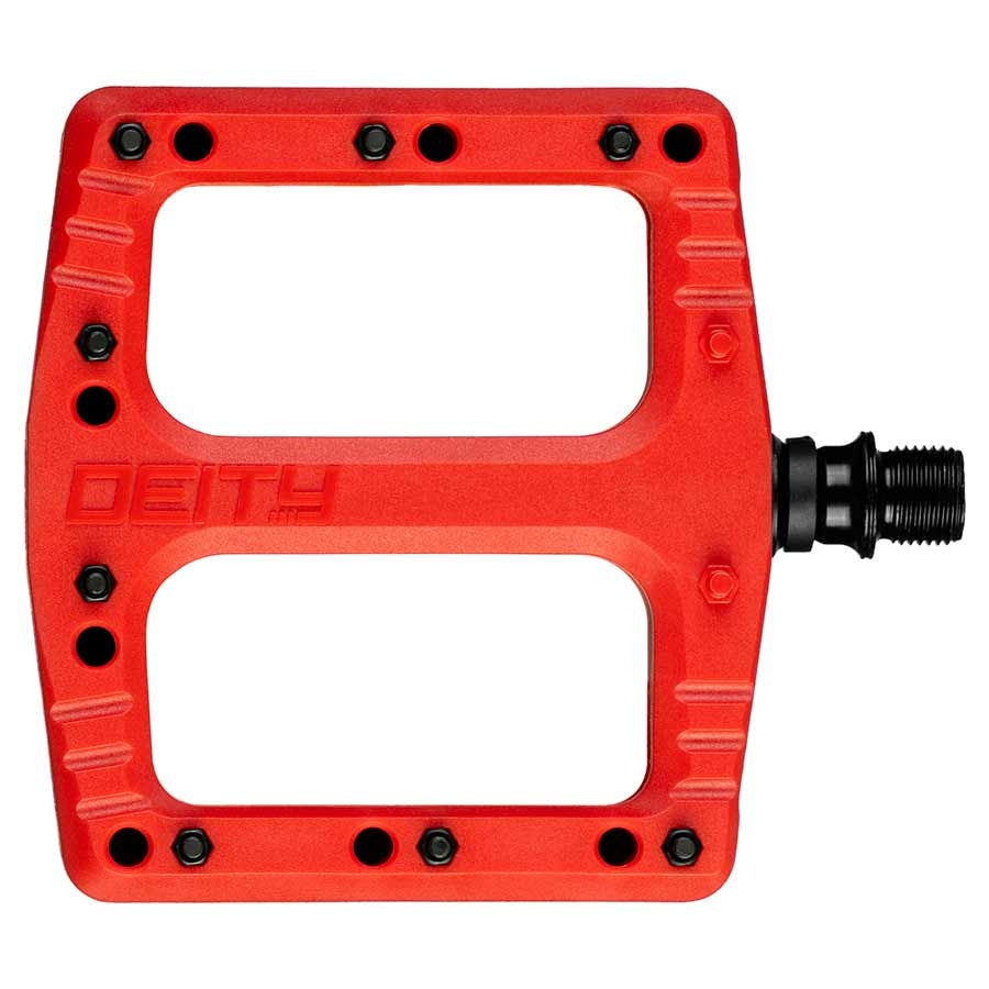 Pédales plateformes Deity Deftrap, coloris Rouge