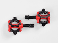 Pédales VTT Bontrager Comp, coloris Noir/Rouge