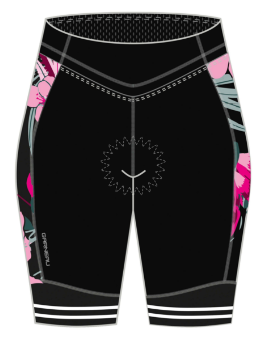 Short neo power art motion femme Louis Garneau, vue de face